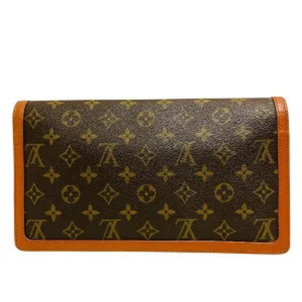 Louis Vuitton Pochette Dam Bag Monogram Clutch Brown